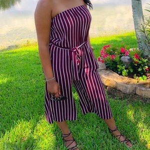 Striped Jumpsuit